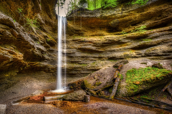 Pähler Schlucht Wasserfall